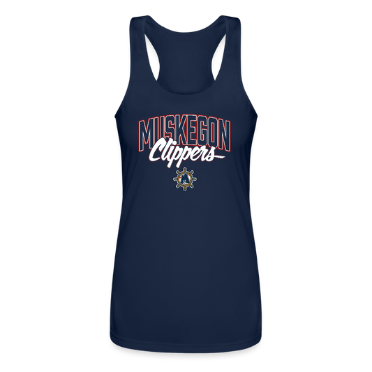 Clippers Women’s Performance Racerback Tank Top - navy