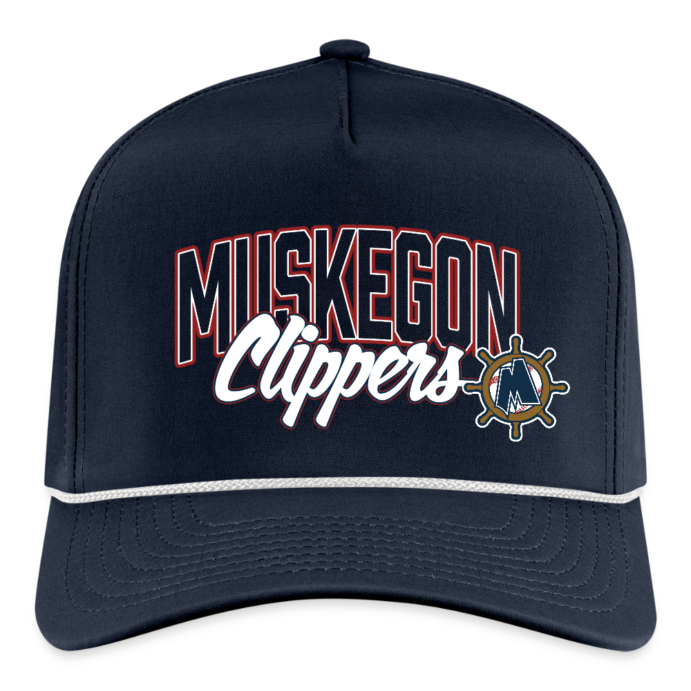 Muskegon Clippers Rope Cap - navy/white