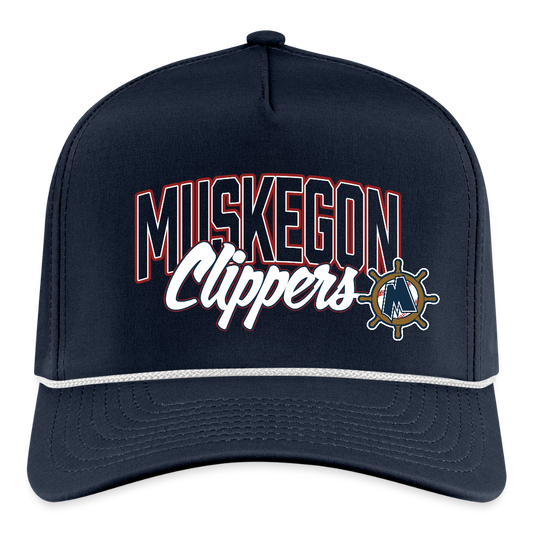 Muskegon Clippers Rope Cap - navy/white
