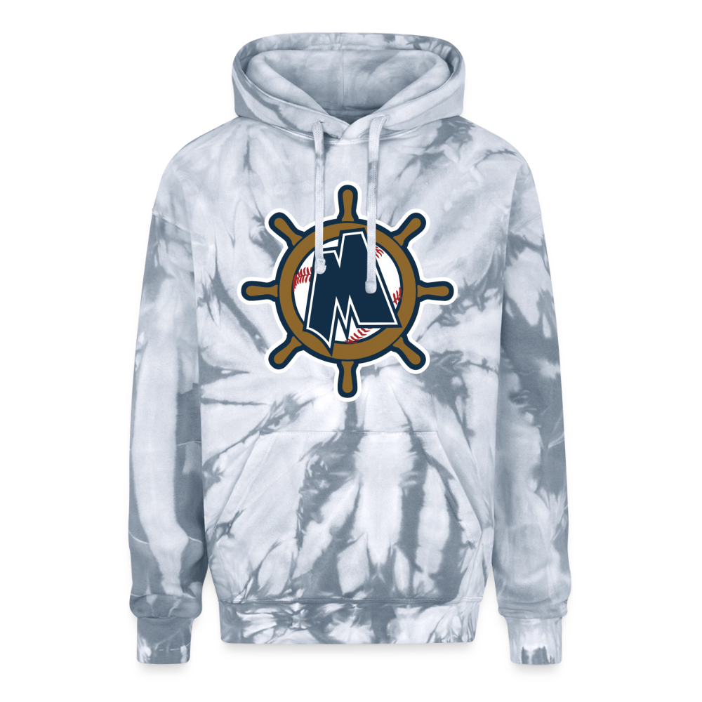 Clippers Adult Tie Dye Hoodie - spider silver