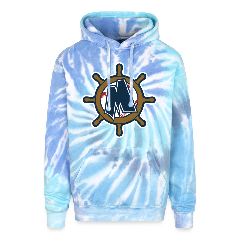 Clippers Adult Tie Dye Hoodie - blue lagoon