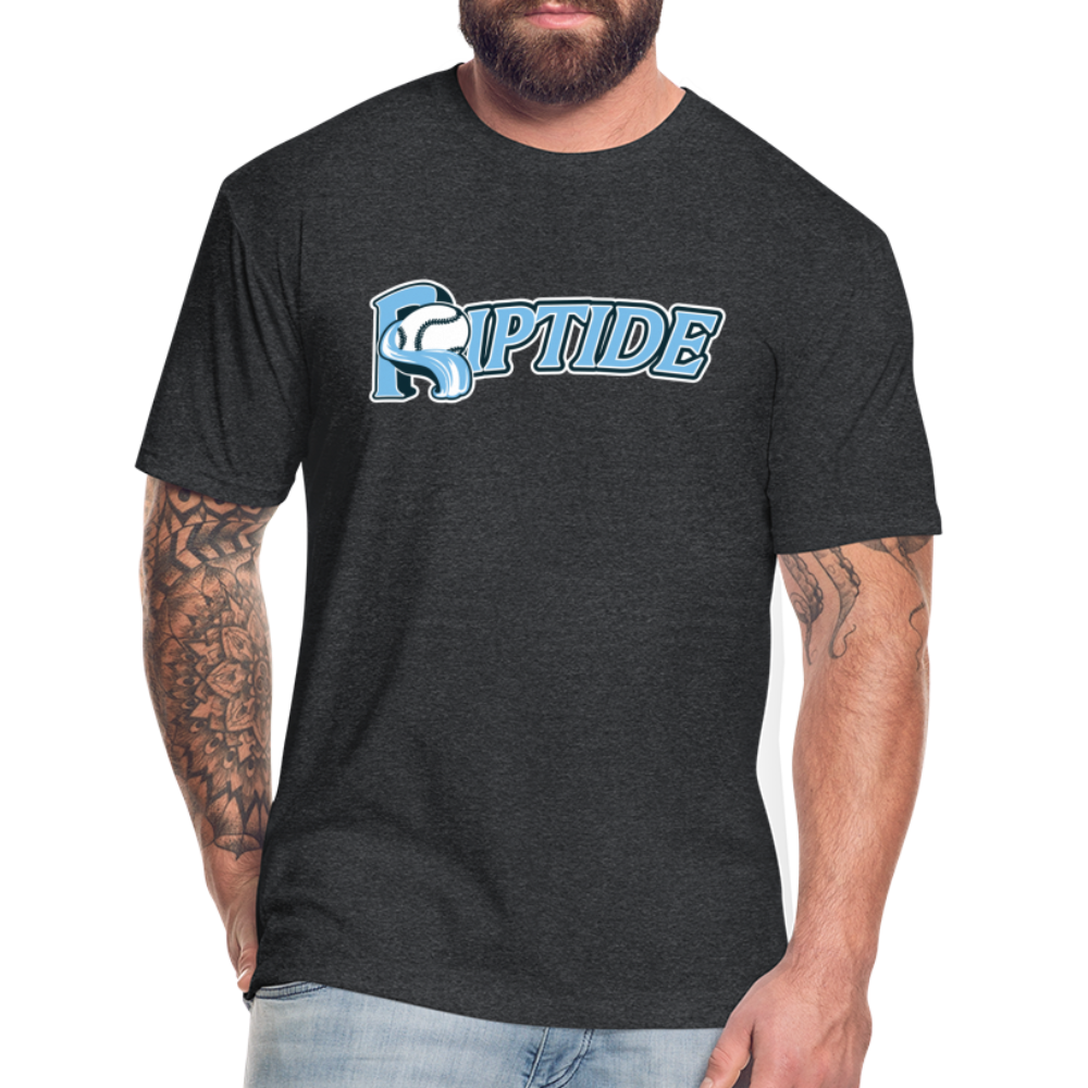 Riptide Baseball - Fitted Cotton/Poly T-Shirt by Next Level - heather black