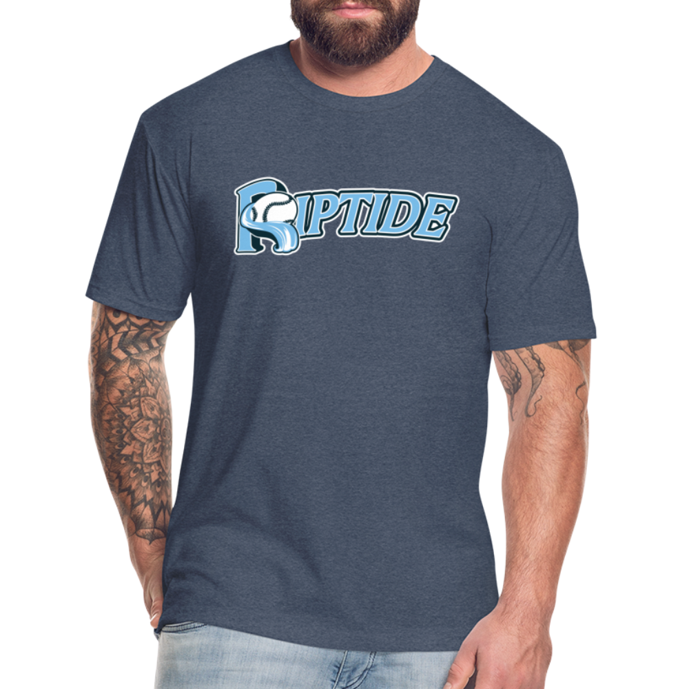 Riptide Baseball - Fitted Cotton/Poly T-Shirt by Next Level - heather navy