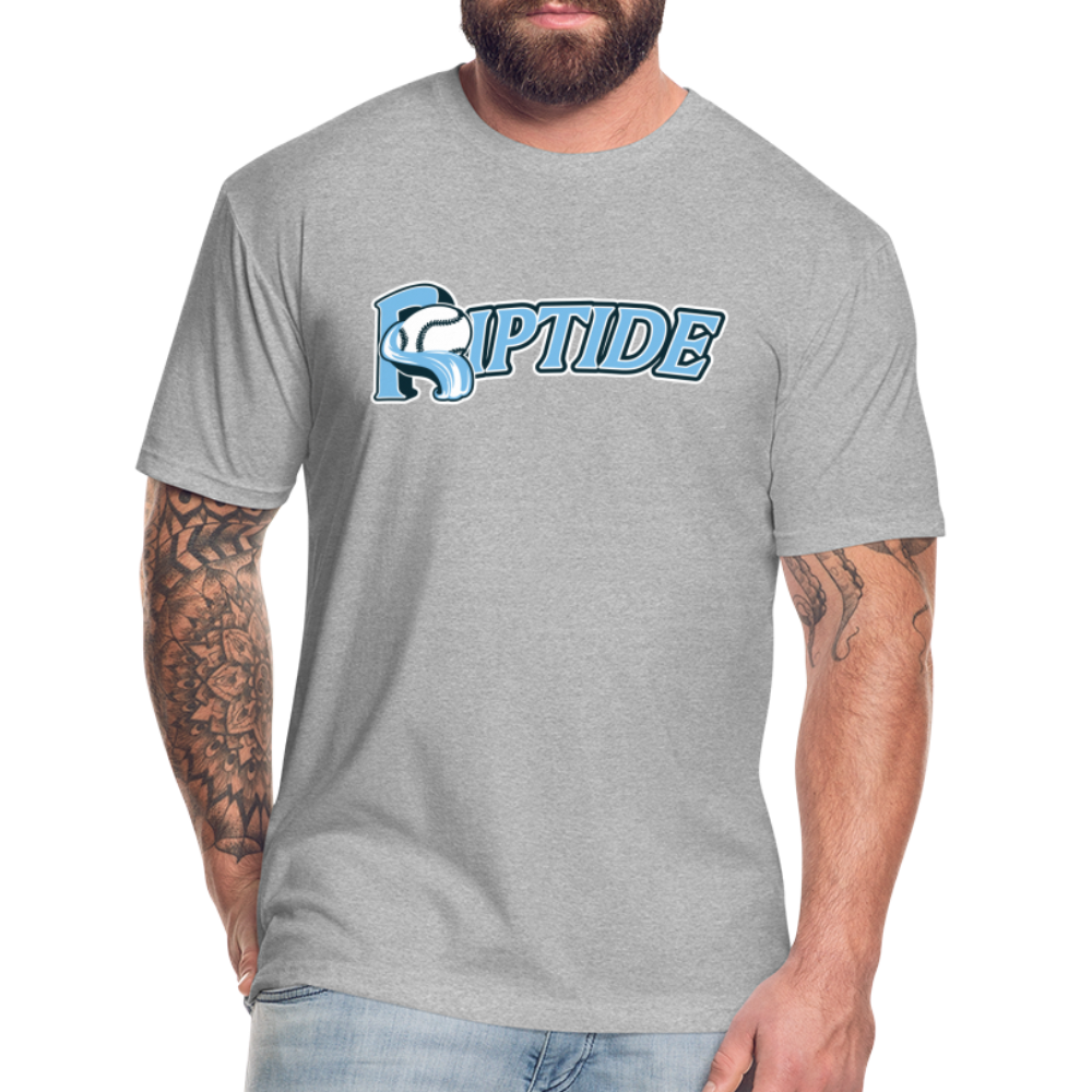 Riptide Baseball - Fitted Cotton/Poly T-Shirt by Next Level - heather gray