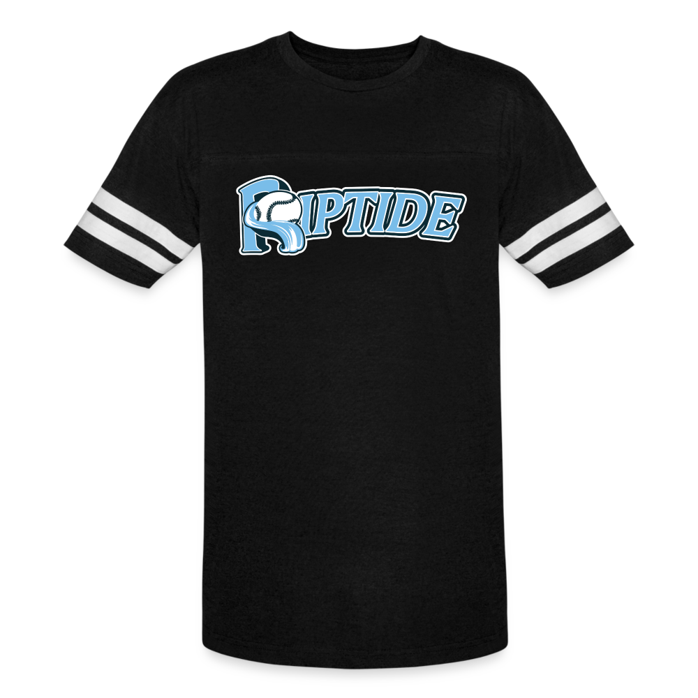 Riptide Baseball - Vintage Sport T-Shirt - black/white