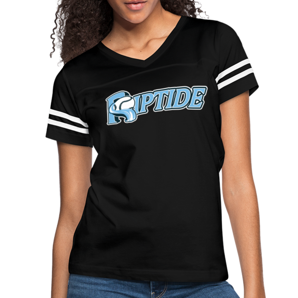 Riptide Baseball - Women’s Vintage Sport T-Shirt - black/white