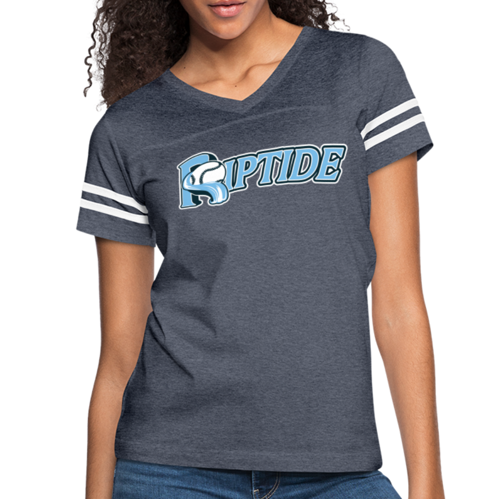 Riptide Baseball - Women’s Vintage Sport T-Shirt - vintage navy/white