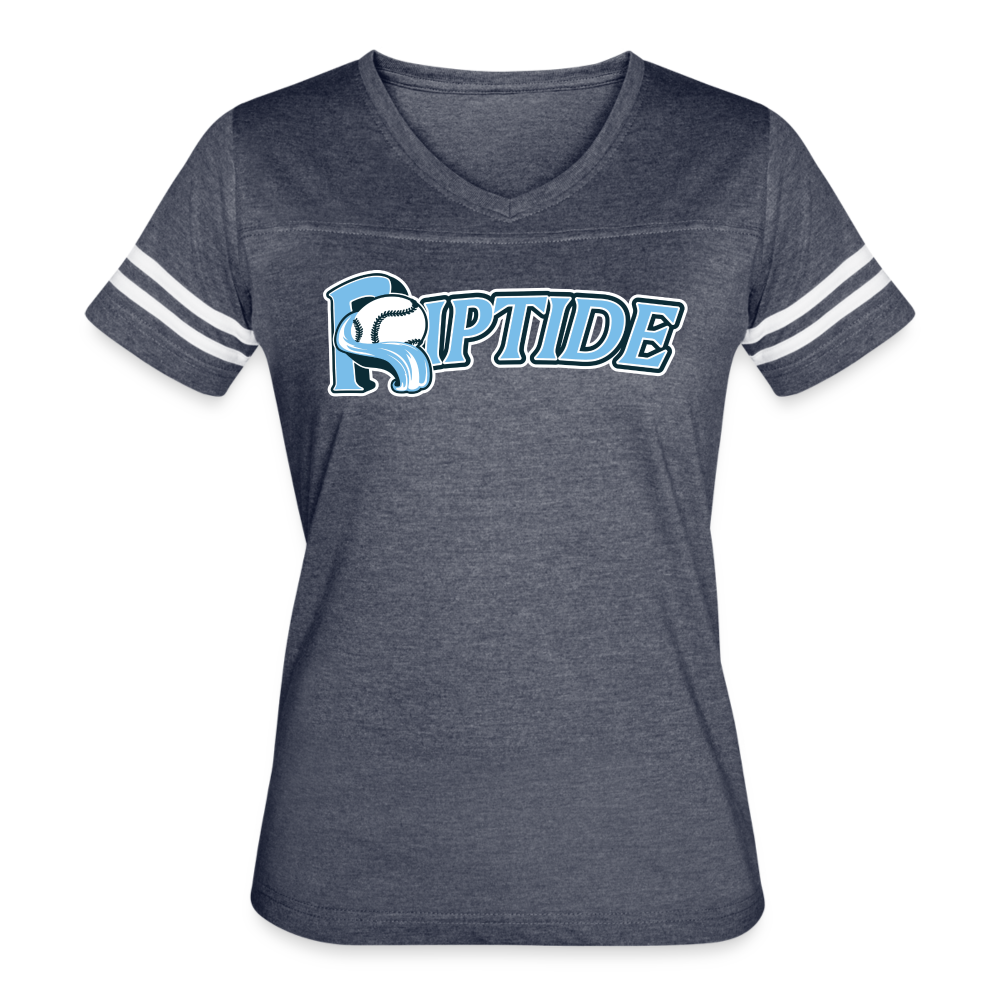 Riptide Baseball - Women’s Vintage Sport T-Shirt - vintage navy/white