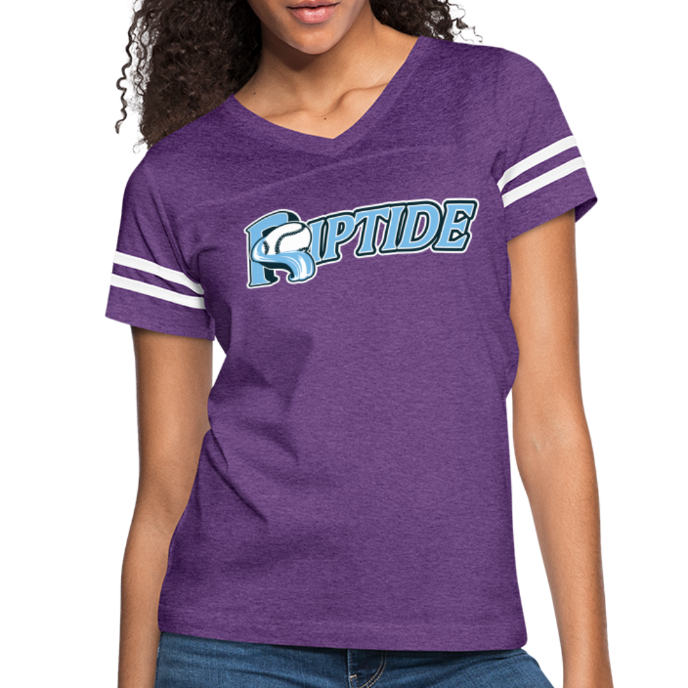 Riptide Baseball - Women’s Vintage Sport T-Shirt - vintage purple/white