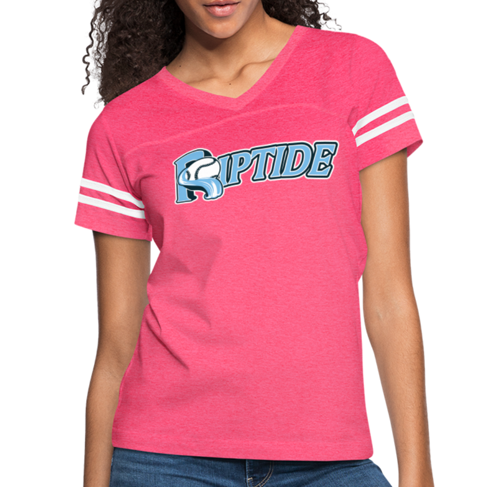 Riptide Baseball - Women’s Vintage Sport T-Shirt - vintage pink/white