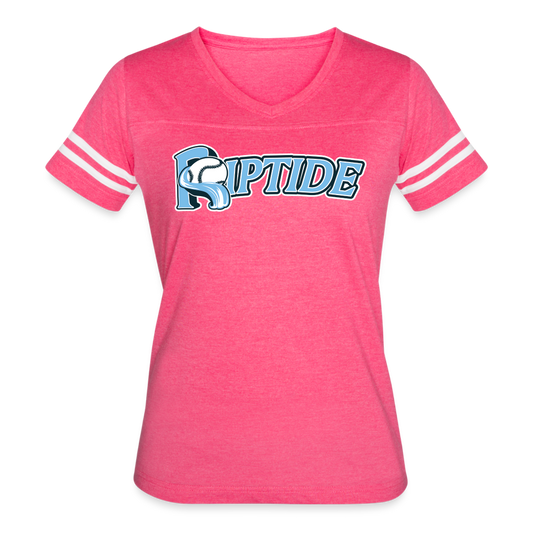 Riptide Baseball - Women’s Vintage Sport T-Shirt - vintage pink/white