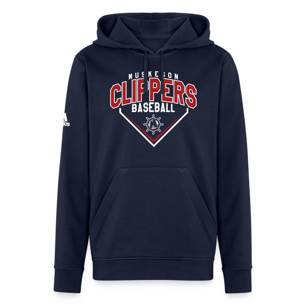 Muskegon Clippers Adidas Unisex Fleece Hoodie - french navy