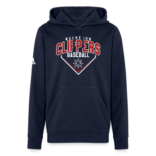 Muskegon Clippers Adidas Unisex Fleece Hoodie - french navy