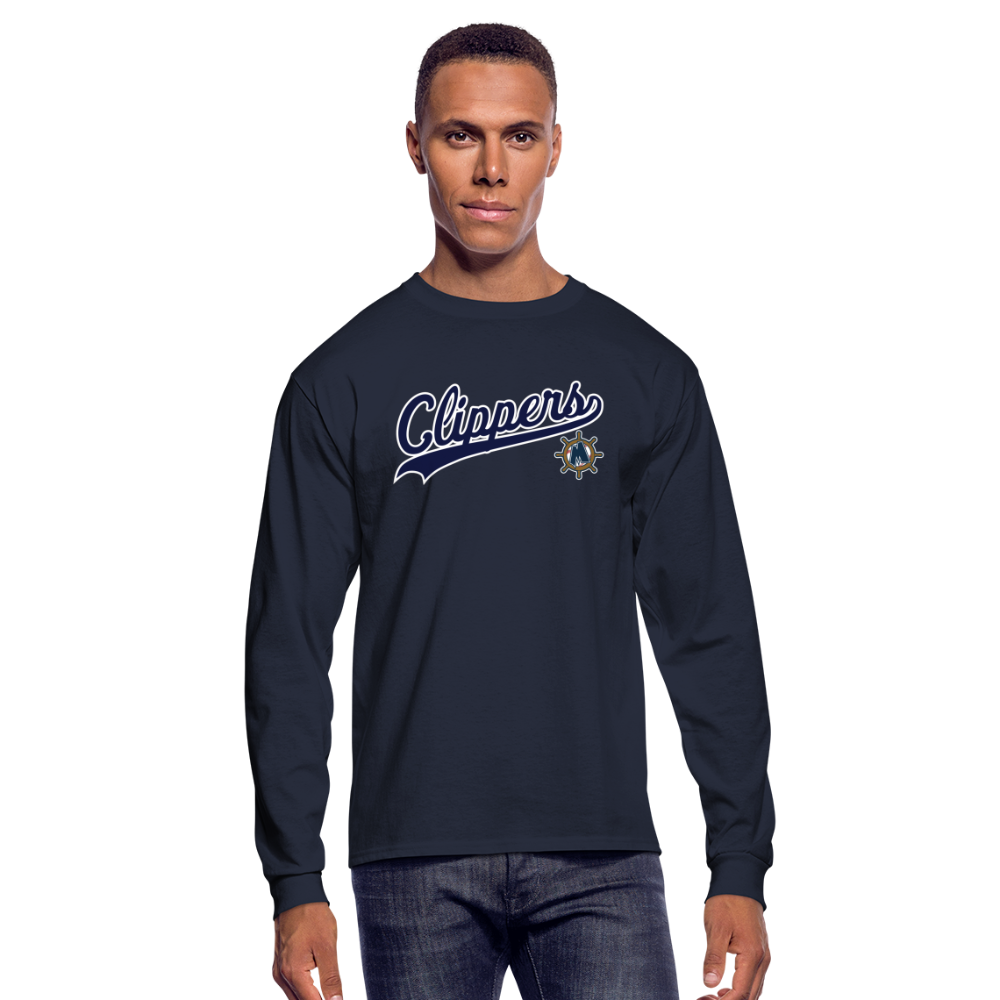 Men's Long Sleeve T-Shirt - navy