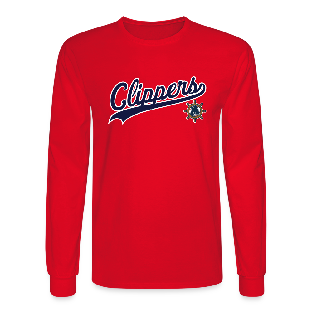 Men's Long Sleeve T-Shirt - red