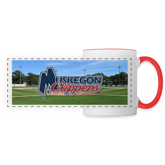 Muskegon Clippers - Panoramic Mug - white/red