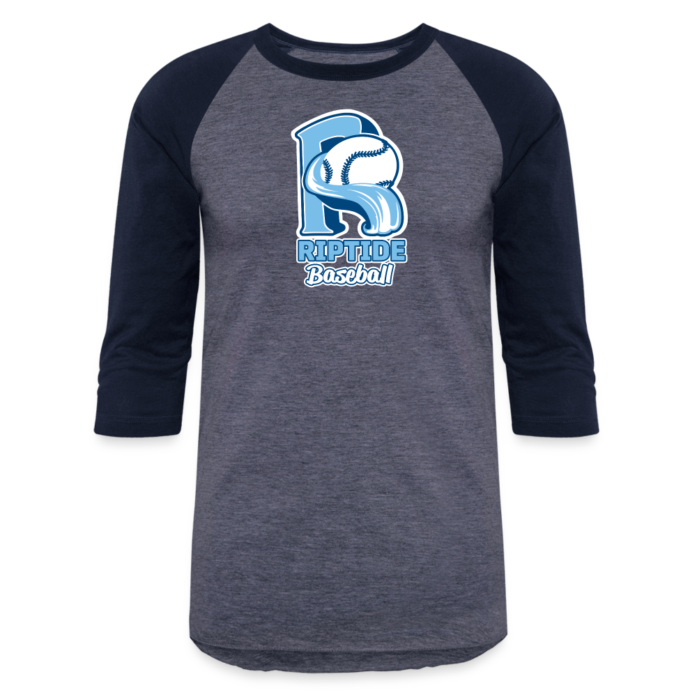 Riptide Baseball - Baseball T-Shirt - heather blue/navy