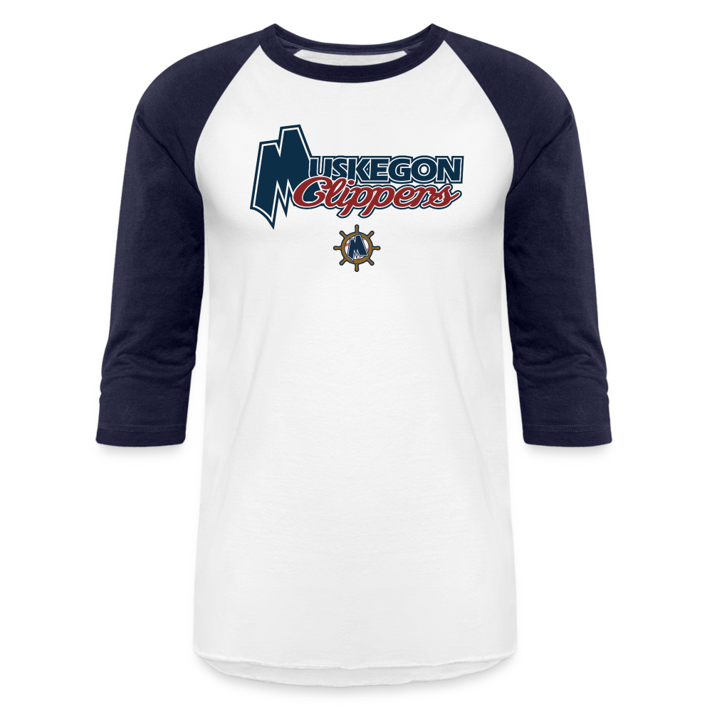 Muskegon Clippers - Baseball T-Shirt - white/navy