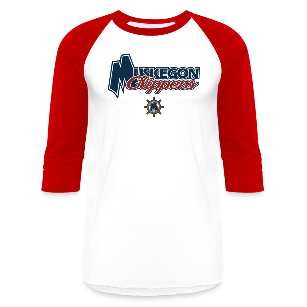 Muskegon Clippers - Baseball T-Shirt - white/red