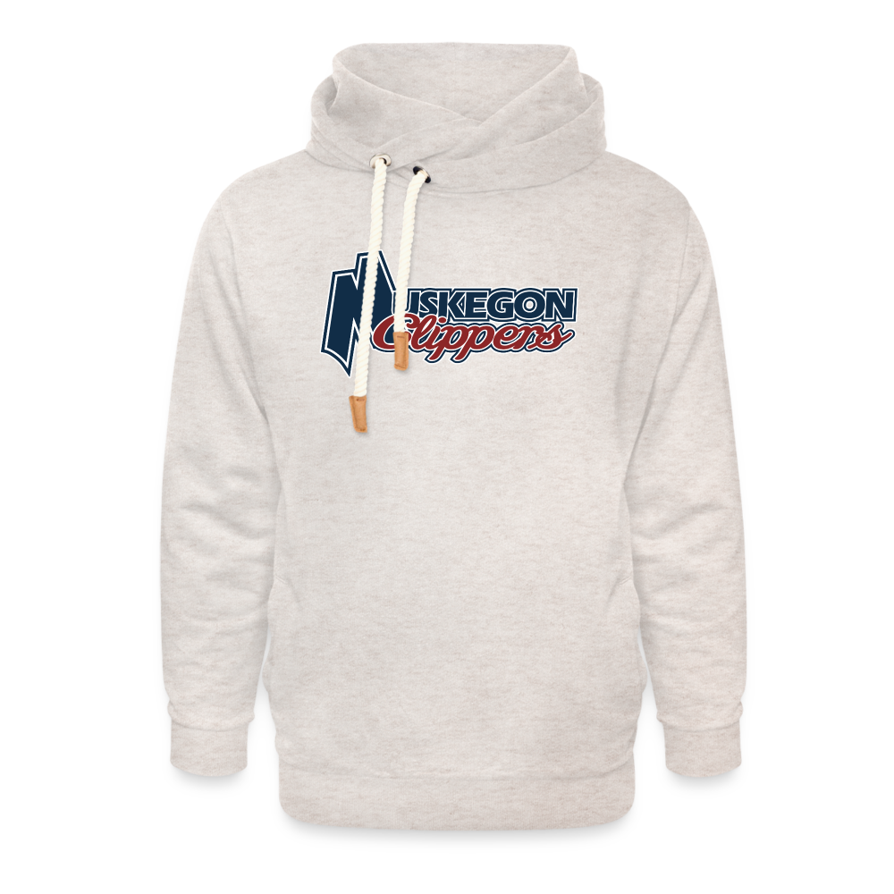 Muskegon Clippers - Shawl Collar Hoodie - heather oatmeal