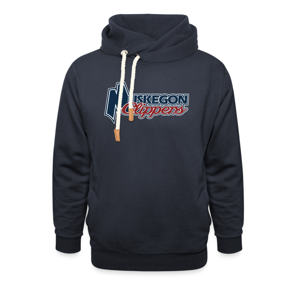 Muskegon Clippers - Shawl Collar Hoodie - navy