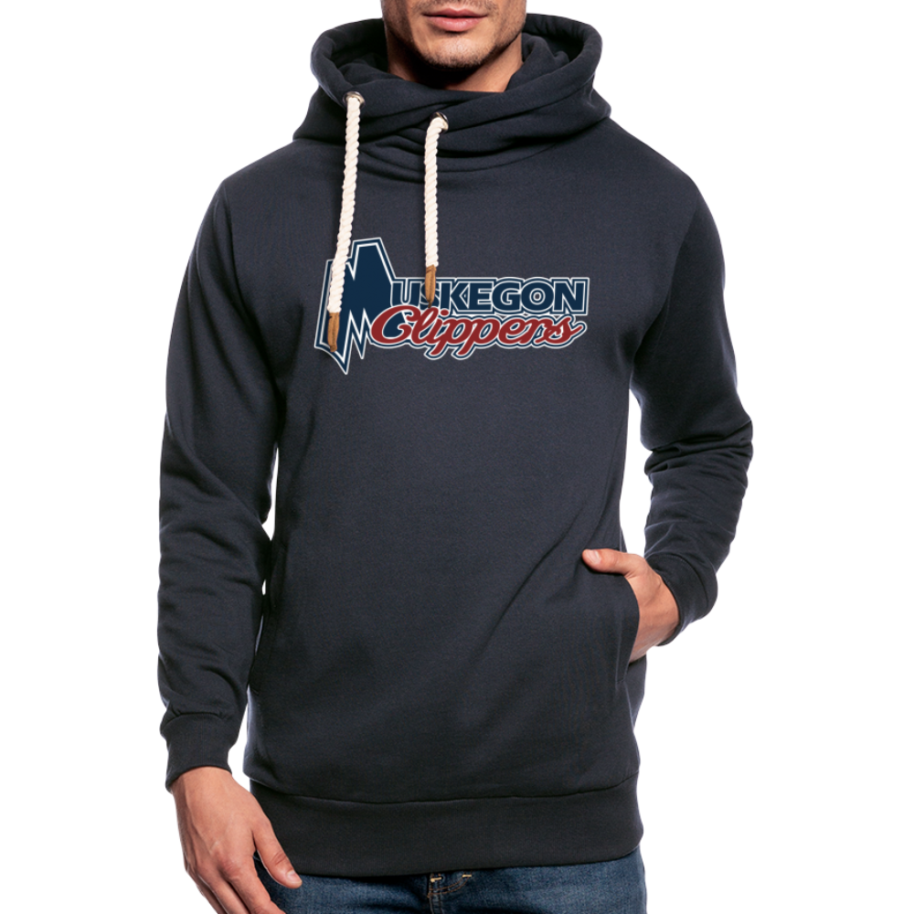 Muskegon Clippers - Shawl Collar Hoodie - navy