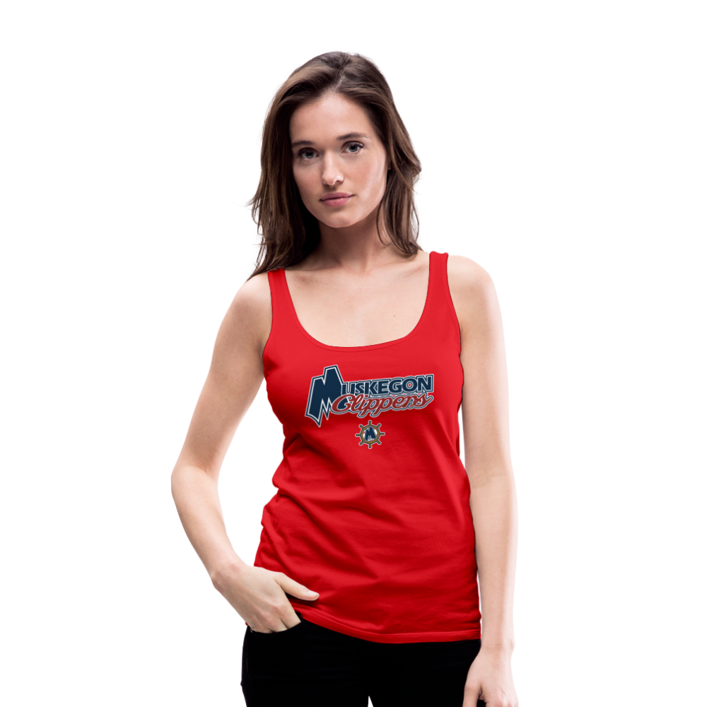 Muskegon Clippers - Women’s Premium Tank Top - red