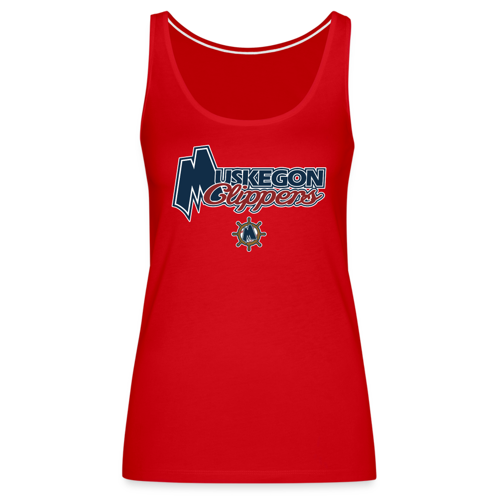 Muskegon Clippers - Women’s Premium Tank Top - red