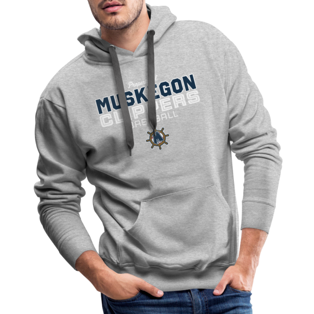 Muskegon Clippers - Men’s Premium Hoodie - heather grey