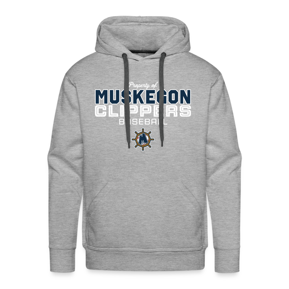 Muskegon Clippers - Men’s Premium Hoodie - heather grey