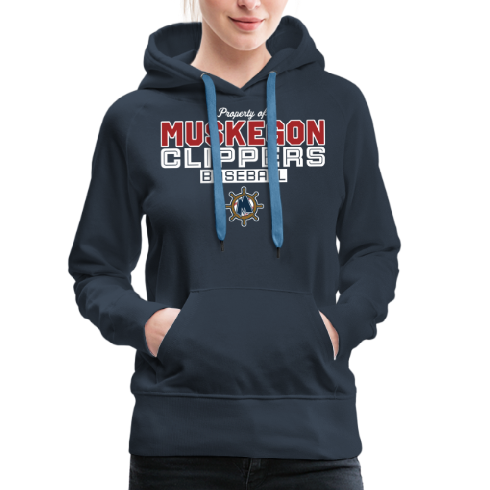 Muskegon Clippers - Women’s Premium Hoodie - navy