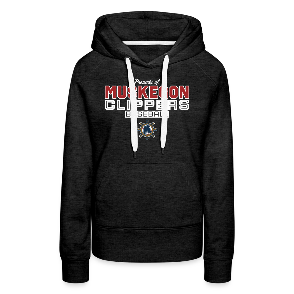 Muskegon Clippers - Women’s Premium Hoodie - charcoal grey