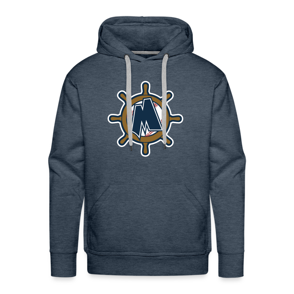 Muskegon Clippers - Men’s Premium Hoodie - heather denim