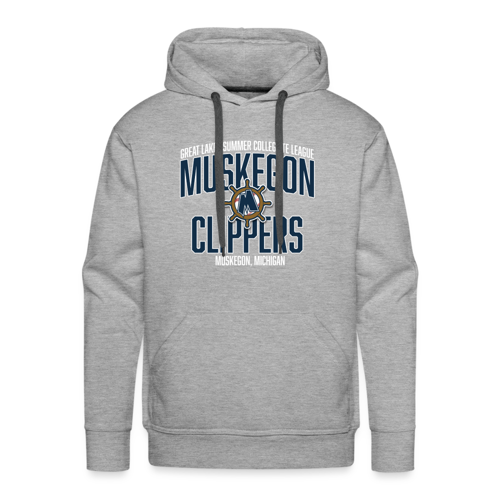 Muskegon Clippers - Men’s Premium Hoodie - heather grey