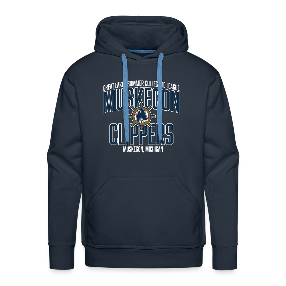 Muskegon Clippers - Men’s Premium Hoodie - navy