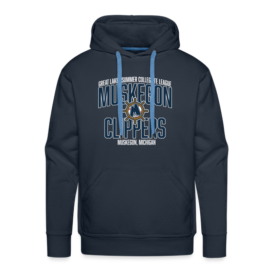 Muskegon Clippers - Men’s Premium Hoodie - navy