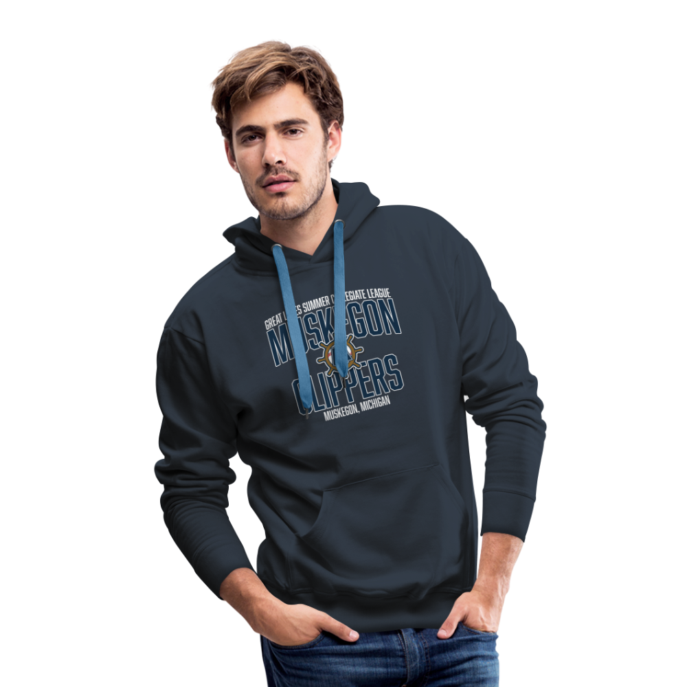 Muskegon Clippers - Men’s Premium Hoodie - navy