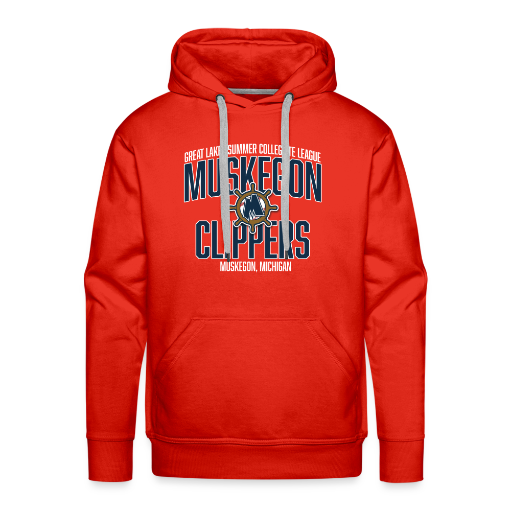 Muskegon Clippers - Men’s Premium Hoodie - red